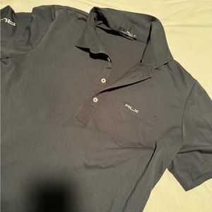 Large Black RLX Golf Polo gently used.